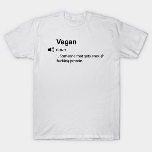 Funny vegan definition - - Women Men Sticker T-Shirt